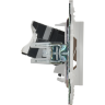 Розетка компьютерная двойная RJ45 IEK SKANDY SK-K03W кат.5E арктический белый SK-K20-1-K01