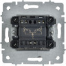 Выключатель 2-клавишный IEK СП BRITE R-V20-1-10-K91 ВС10-2-1-БрАБ 10А с индикацией механизм арктич. белый BR-V20-1-10-K91